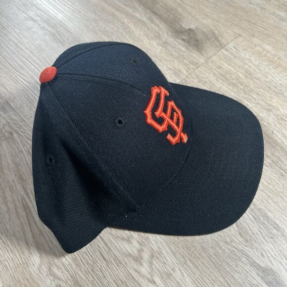 Vintage Puma Logo Athletic San Francisco Giants Hat Snapback MLB Black‎ Wool Cap - Picture 10 of 10